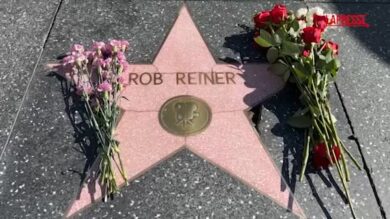 Morte Reiner, fiori sulla sua stella sulla Walk of fame di Hollywood