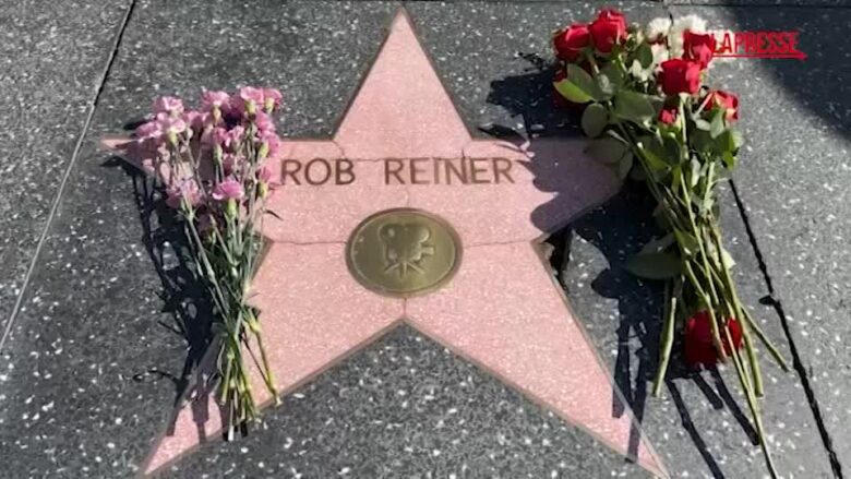 Morte Reiner, fiori sulla sua stella sulla Walk of fame di Hollywood