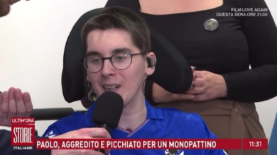 Tetraplegico dopo un tentativo di rapina, l’appello di Paolo a ‘Storie Italiane’: “Sogno di andare a Sanremo”