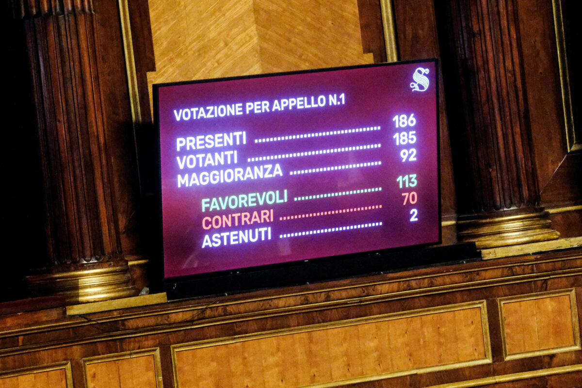 Manovra 2026, la protesta dei senatori in 7 foto