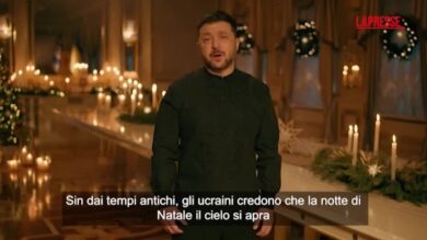 Ucraina, il messaggio di Natale di Zelensky