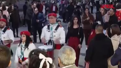 Cisgiordania, a Beit Sahour la tradizionale processione a lume di candela