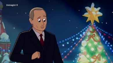 Putin diventa un cartone animato: il video virale sui social