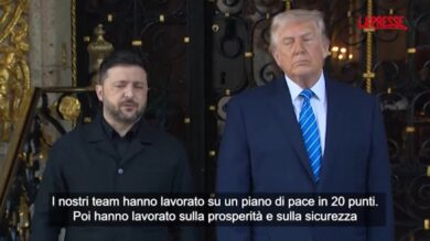 Ucraina, Zelensky a Mar-a-Lago: "Spero nella pace il più presto possibile"