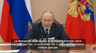 Ucraina, Putin: "La liberazione del Donbass procede secondo i piani"