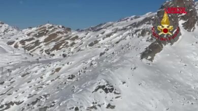 Macugnaga, incidente alla funivia: i soccorsi dei vigili del fuoco