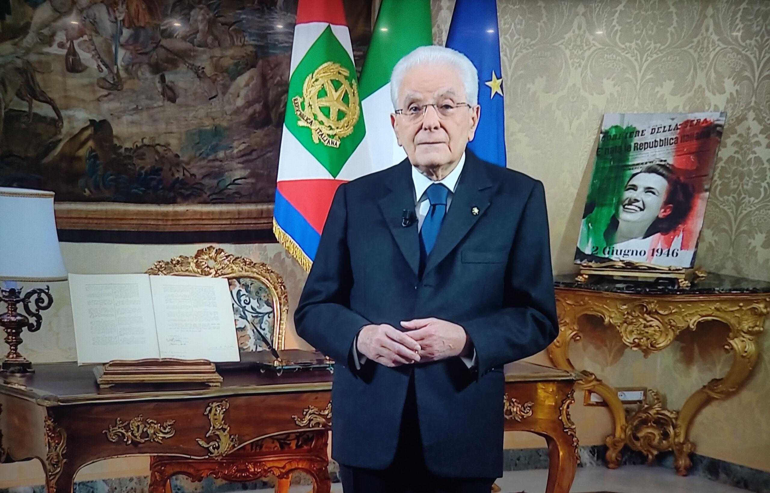 Mattarella: “Si chiude anno non facile, speriamo tempo migliore rivolto a pace”