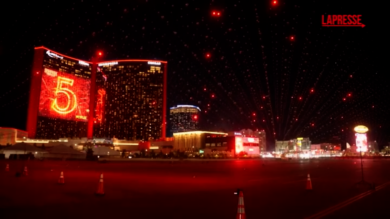 Stranger Things, spettacolare show di droni a Las Vegas prima della puntata finale