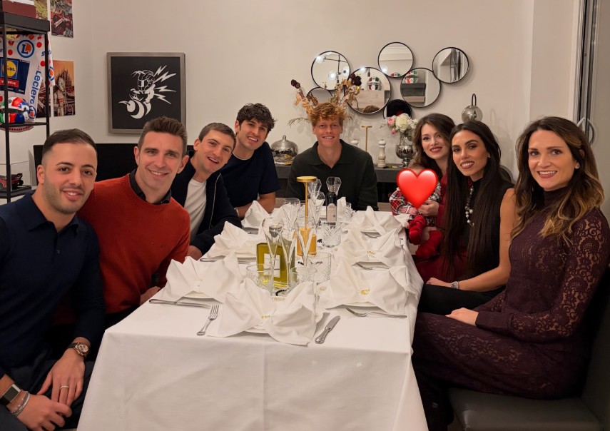 jannik sinner capodanno a montecarlo con giovinazzi e ciccone