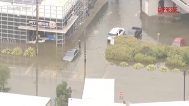San Francisco, inondazione dovuta a forti piogge: le immagini dall'alto