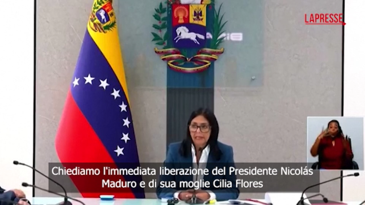 venezuela la vicepresidente delcy rodr237guez il paese 232 pronto a difendersi da Lapresse.it venezuela la vicepresidente delcy rodr237guez il paese 232 pronto a difendersi