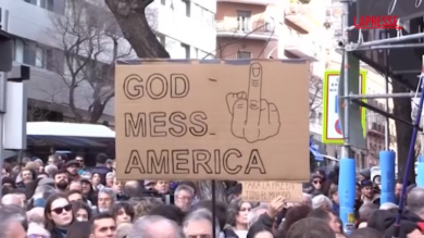 Venezuela, proteste a Madrid contro l'intervento Usa