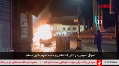 Iran, le immagini della devastazione dopo le proteste e la reazione delle forze di sicurezza