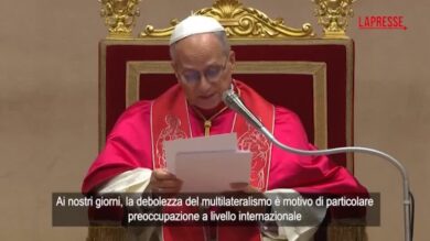 Papa Leone XIV: "Guerra è tornata di moda, dilaga fervore bellico"