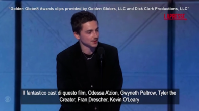 Golden Globe 2026, Timothée Chalamet tra i premiati: “Sono molto grato”