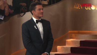 Golden Globe 2026, il red carpet l’attore inglese Orlando Bloom