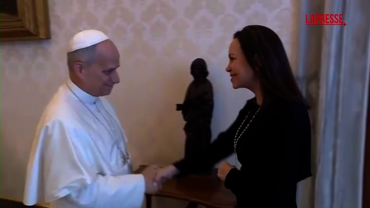 papa leone xiv incontra mar237a corina machado nobel per la pace 2025 da Lapresse.it papa leone xiv incontra mar237a corina machado nobel per la pace 2025