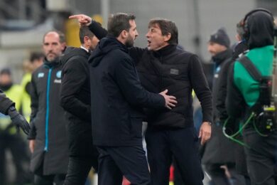 Serie A, due turni di stop a Conte. Tutti gli squalificati della 21a giornata