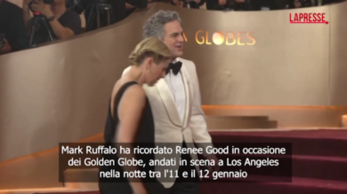 Golden Globe 2026, Mark Ruffalo con la spilla di Renee Good