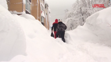 Russia, nevicate record sulla Kamchatka