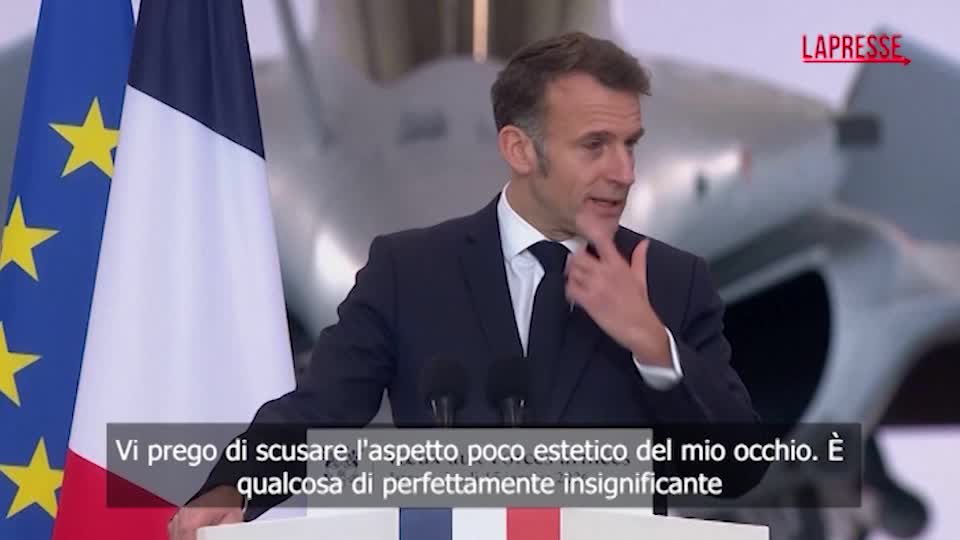 macron l8217occhio rosso e la battuta alle truppe consideratelo un riferimento all8217eye of the tiger da Lapresse.it macron l8217occhio rosso e la battuta alle truppe consideratelo un riferimento all8217eye of the tiger