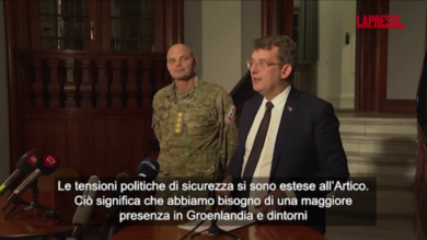 Groenlandia, ministro Difesa danese: "Incrementiamo presenza militare nell'Artico"