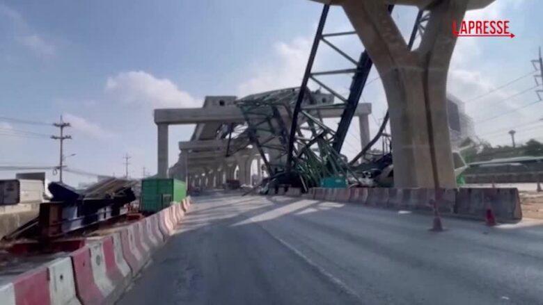 Thailandia,  una gru crolla sull'autostrada a Bangkok