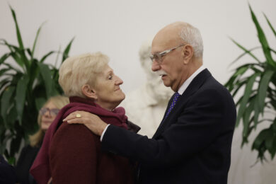 Camera Ardente di Valeria Fedeli in Campidoglio. Livia Turco e Achille Passoni (foto di Cecilia Fabiano/ LaPresse)
