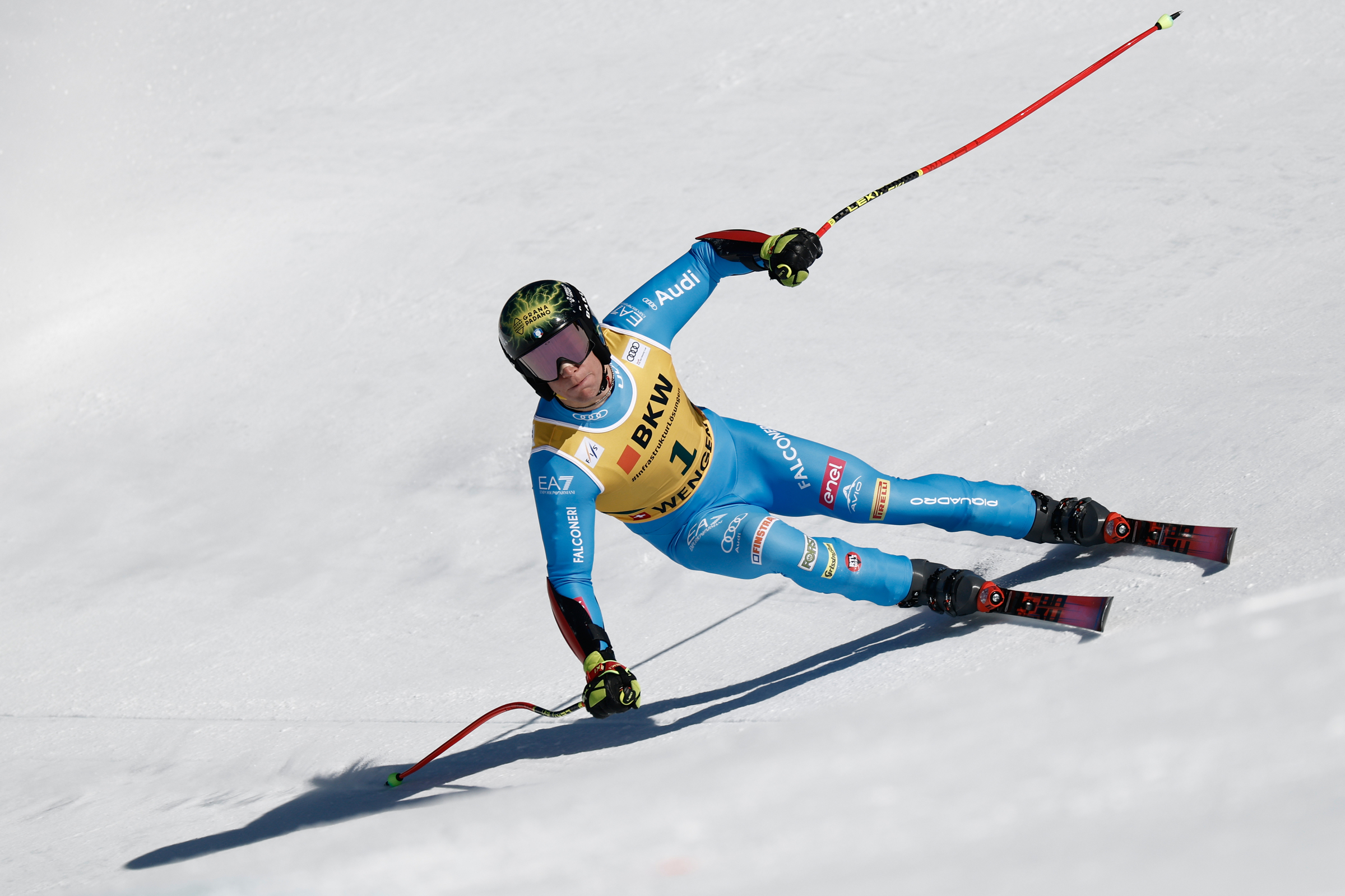 Franzoni a Wengen domina il Super G: per l’azzurro è la prima vittoria in Coppa del Mondo