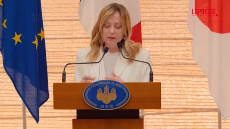 Meloni in Giappone: "Impegno per pace giusta in Ucraina e stabilità in Medio Oriente"