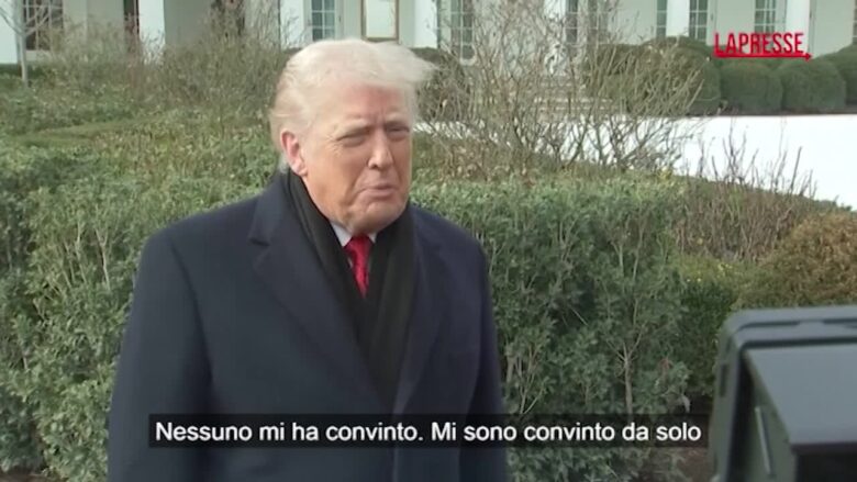 Iran, Trump: "Mi sono convinto da solo a non attaccare"