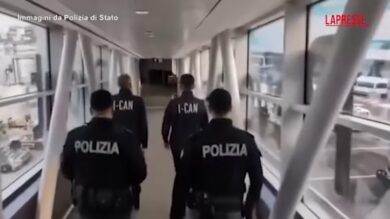 'Ndrangheta, latitante Camporesi atterrato a Fiumicino: il video della polizia