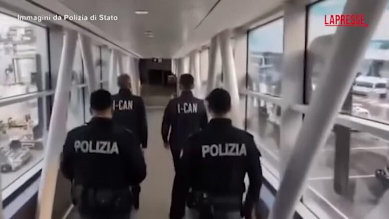 'Ndrangheta, latitante Camporesi atterrato a Fiumicino: il video della polizia
