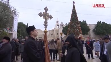 A Betlemme i festeggiamenti del Natale armeno