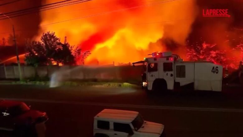 Cile, almeno 15 morti a causa degli incendi boschivi: le immagini dei roghi