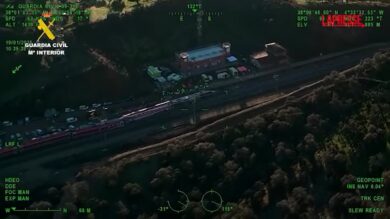 Spagna, deragliamento treni in Andalusia: le immagini aeree del luogo dello scontro