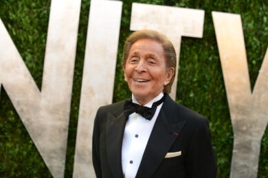 Valentino Garavani arrives al Vanity Fair Oscars Viewing and After Party 2013 (Photo by Jordan Strauss/Invision/AP)