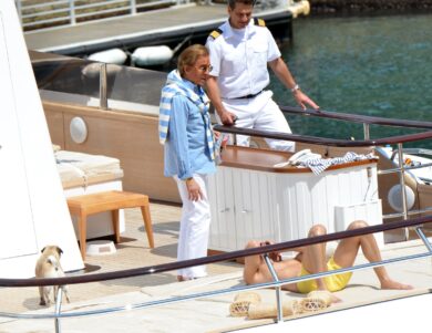 Valentino Garavani e Giancarlo Giammetti a Portofino (PHOTO AP)