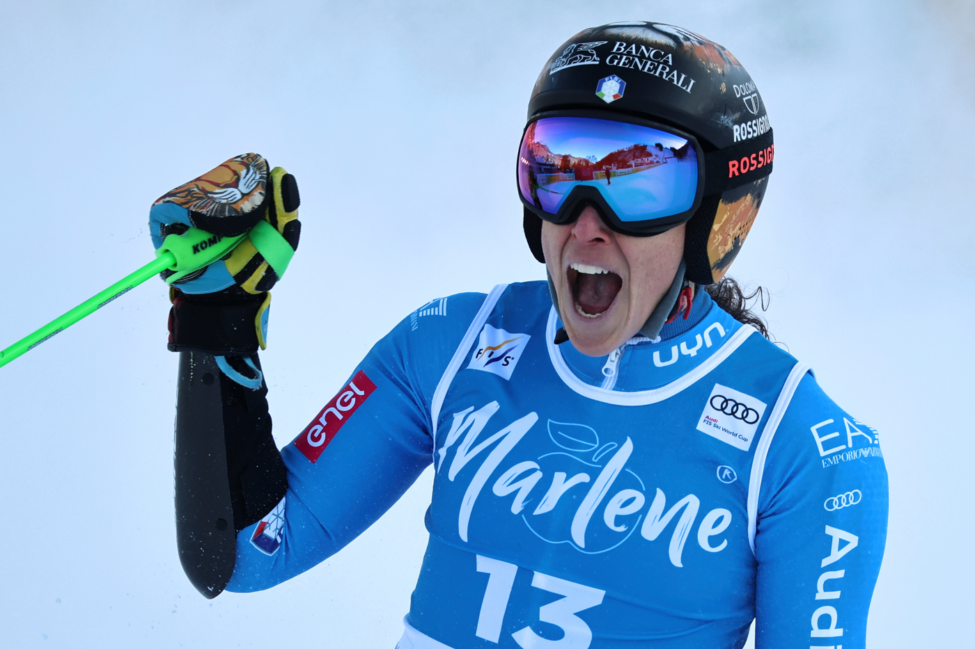 Federica Brignone, sesto posto nel gigante di Kronplatz al rientro dopo l’infortunio