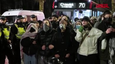 Londra, protesta in supporto attivista pro-palestinese Umer Khalid: 86 arresti