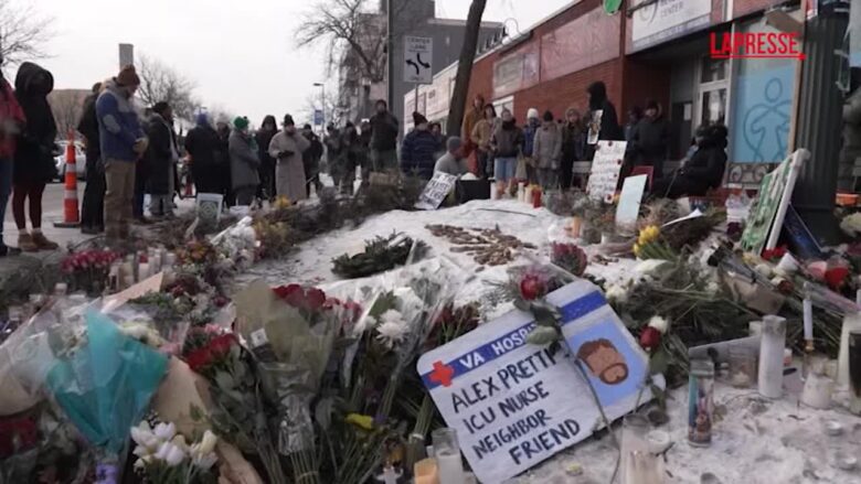 Minneapolis, veglia silenziosa per Alex Pretti a 24 ore dalla morte