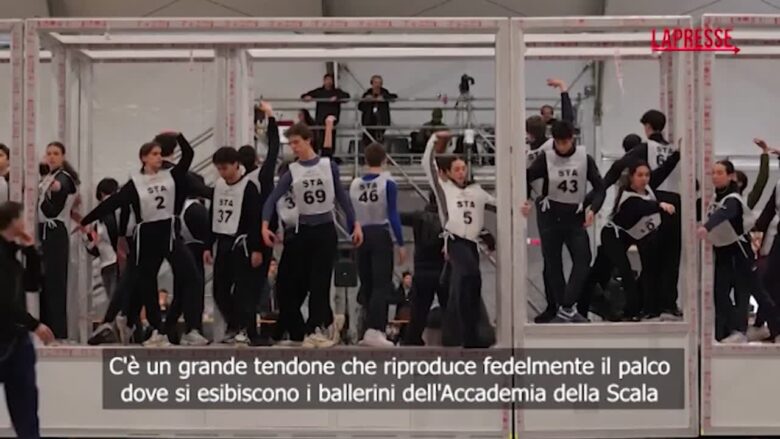 Milano-Cortina 2026, i ballerini della Scala fanno le prove per la cerimonia di apertura