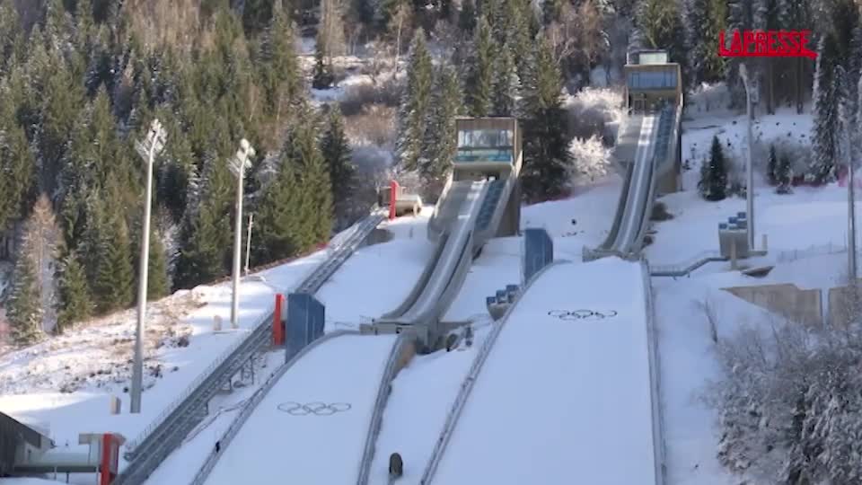 Milano Cortina 2026: inaugurato lo stadio del salto di Predazzo