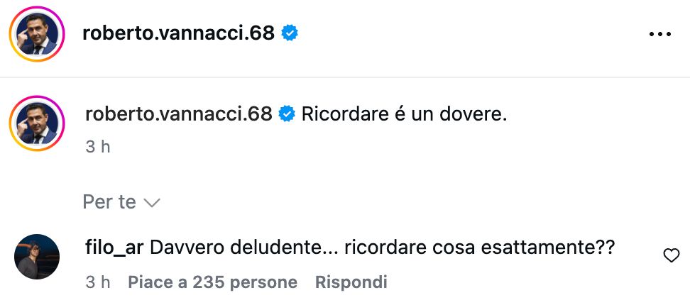Giorno della Memoria 2026, Vannacci attaccato dai suoi follower per ricordo Shoah: “Ci hai deluso”