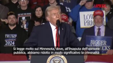 Usa, Trump: "Abbiamo ridotto la criminalità in Minnesota"