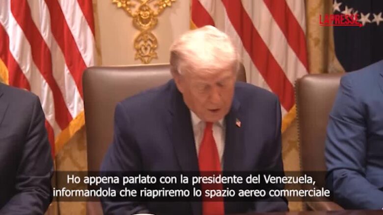 Trump: "Riapriremo il traffico aereo commerciale verso il Venezuela"