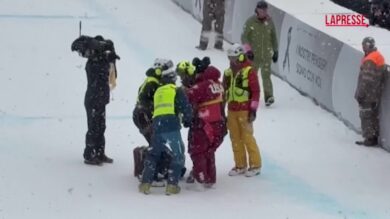 Discesa libera a Crans Montana, caduta per Lindsey Vonn a una settimana da inizio Giochi