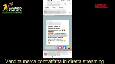 Ragusa, vendita di articoli contraffatti su Facebook: il sequestro è in diretta streaming