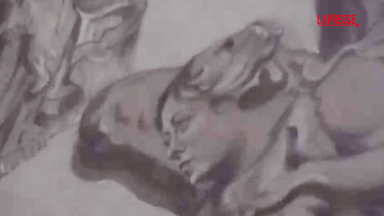 Roma, l’angelo con il volto di Meloni nella Basilica di San Lorenzo in Lucina