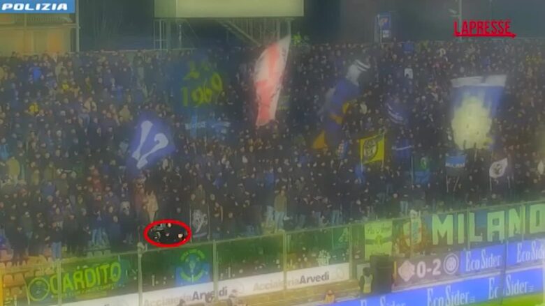 Petardo contro il portiere della Cremonese, arrestato ultras dell'Inter: il video